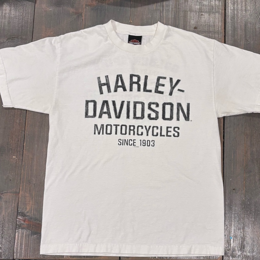 Harley-Davidson White Short Sleeve Tee